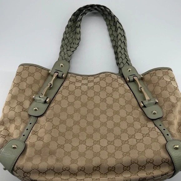 Gucci Beige and Olive Women's Tote Bag - Picture 10 of 10